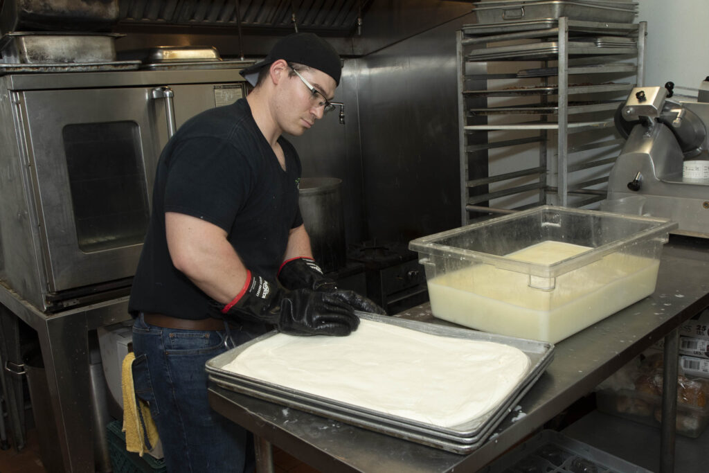 Kitchen staff at Fat Olives