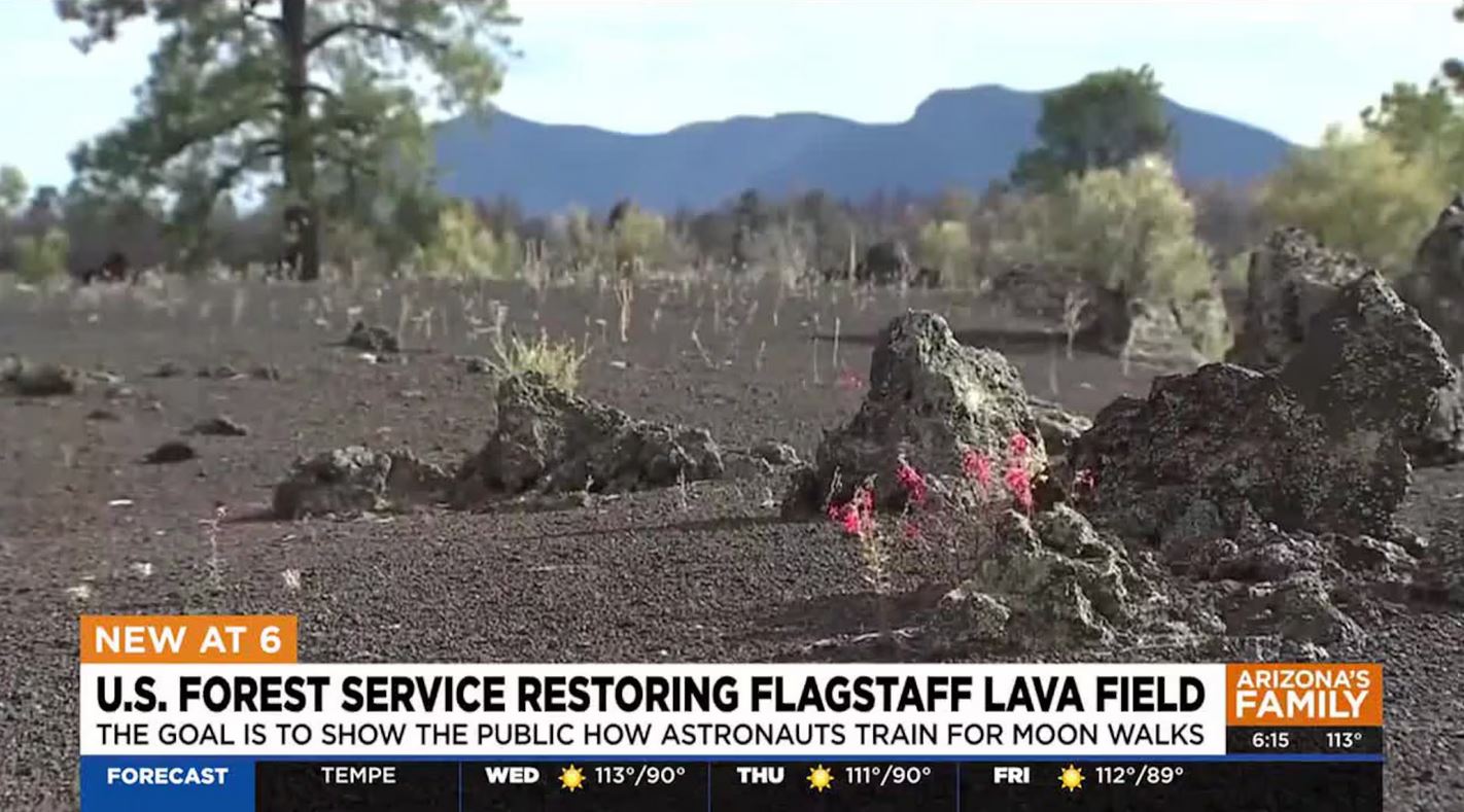 Astronaut training field in Flagstaff is being restored