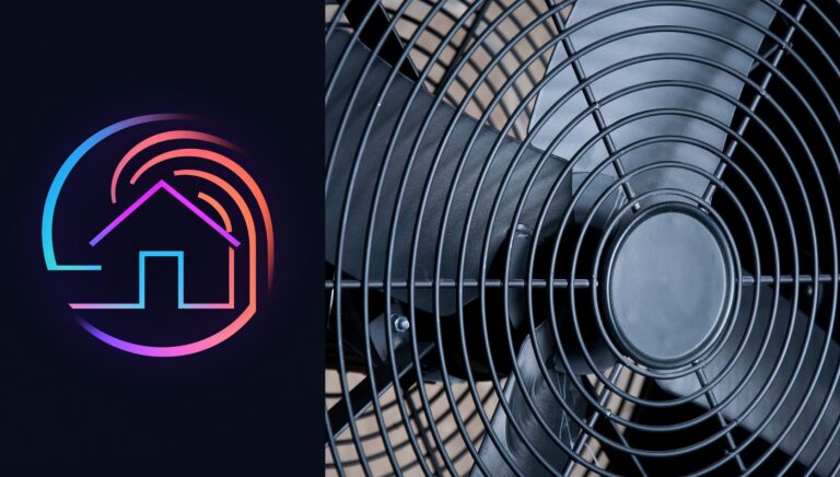 Floe logo and fan blades